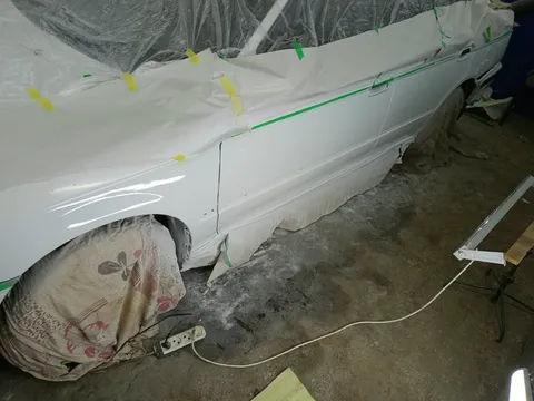 Удаление рыжиков и покраска, Nissan Sanny: после ремонта